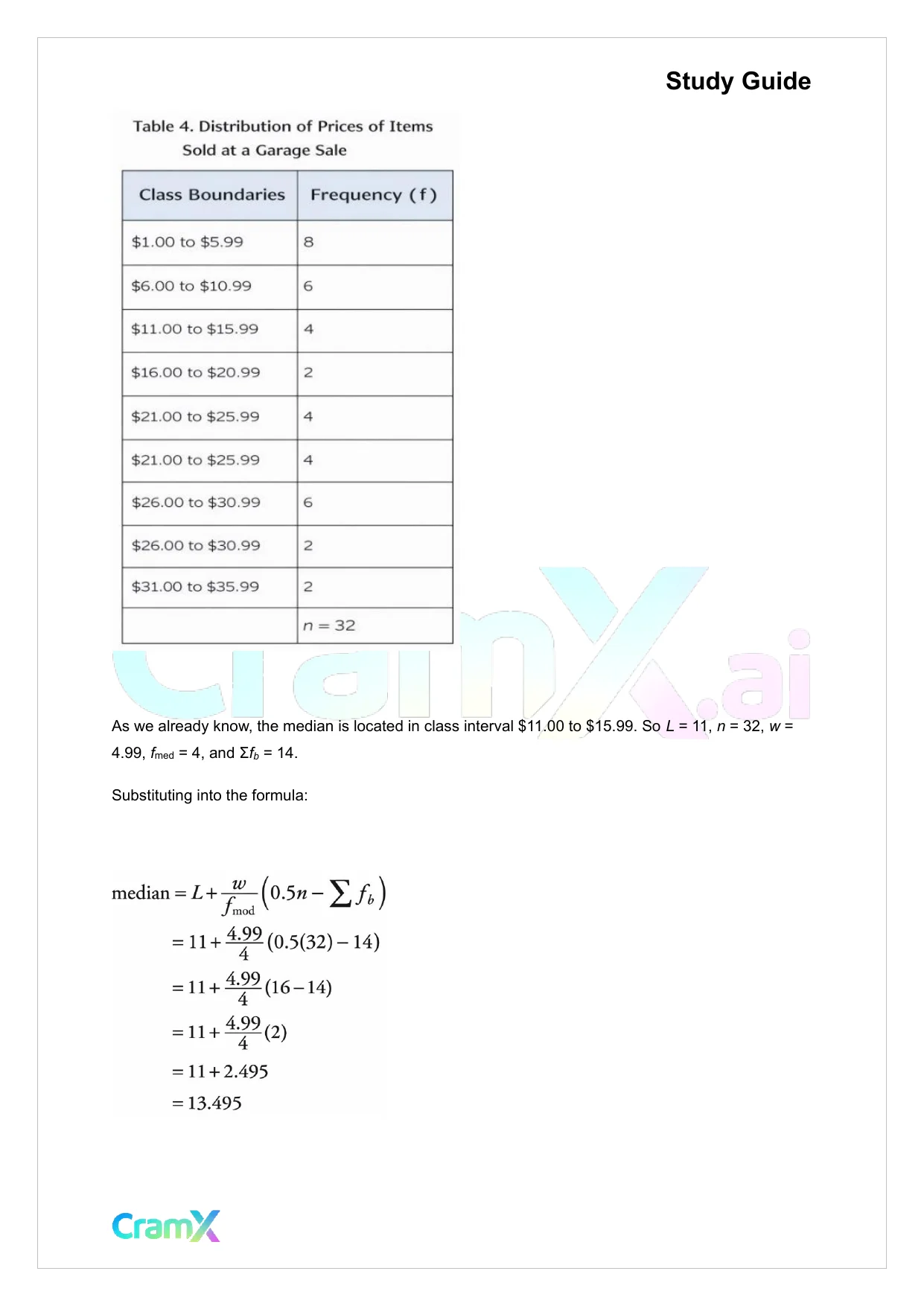 Statistics - Numerical Measures - Page 9 preview image