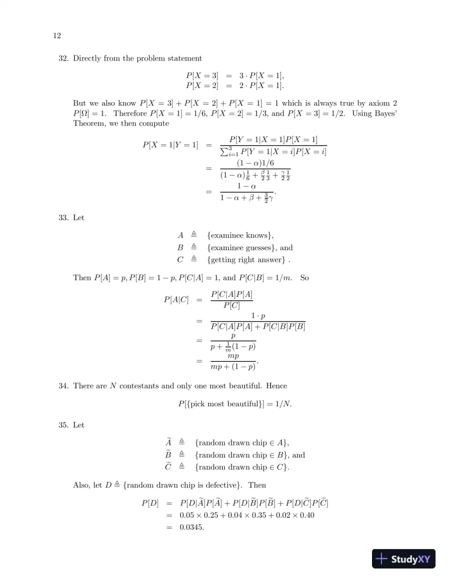 Solution Manual For Probability, Statistics, and Random Processes for Engineers, 4th Edition, page 13
