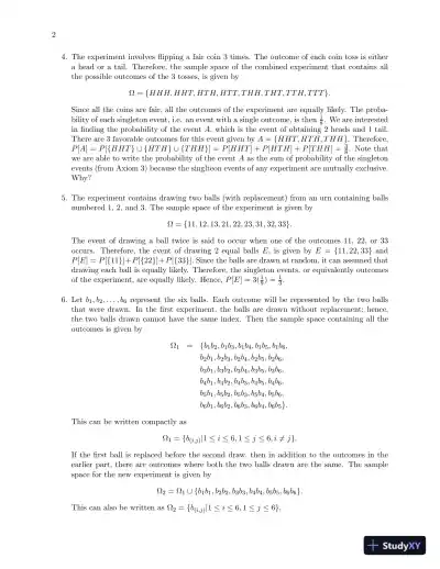 Solution Manual For Probability, Statistics, and Random Processes for Engineers, 4th Edition - Page 3 preview image