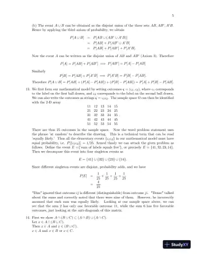 Solution Manual For Probability, Statistics, and Random Processes for Engineers, 4th Edition - Page 6 preview image