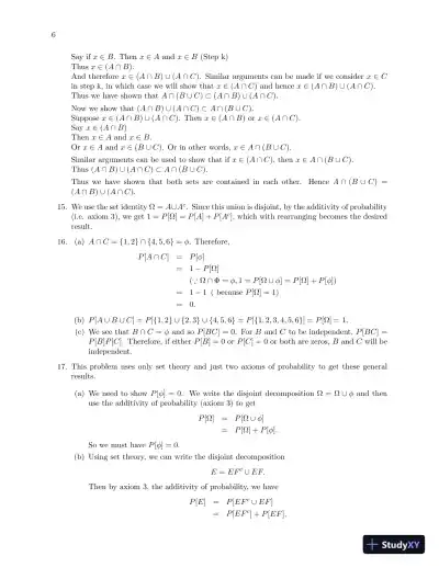 Solution Manual For Probability, Statistics, and Random Processes for Engineers, 4th Edition - Page 7 preview image