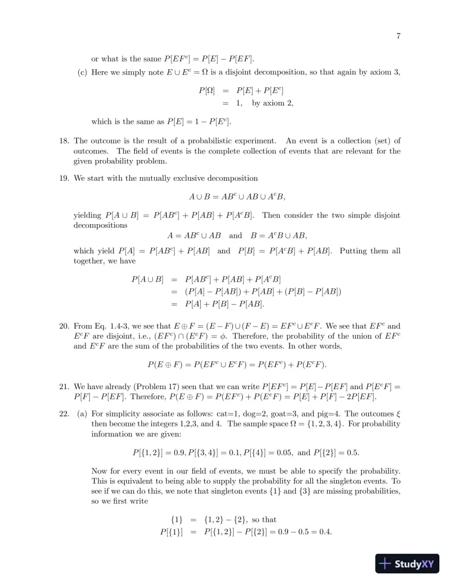 Solution Manual For Probability, Statistics, and Random Processes for Engineers, 4th Edition, page 8