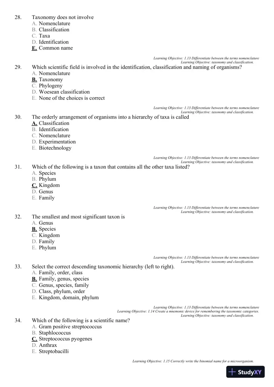 Test Bank For Microbiology: A Systems Approach, 3rd Edition, page 13