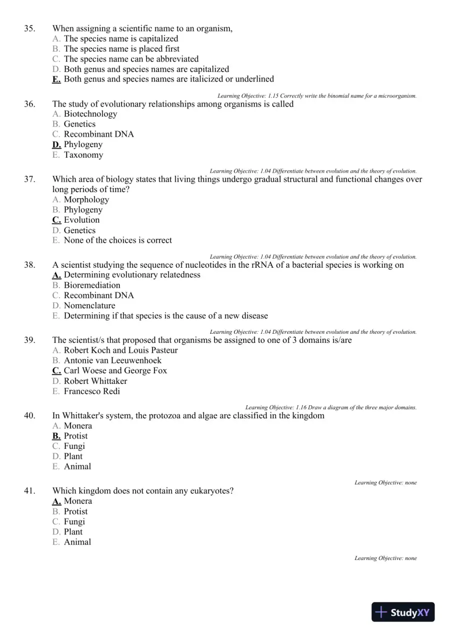 Test Bank For Microbiology: A Systems Approach, 3rd Edition, page 14