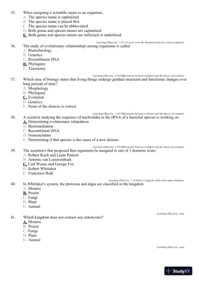 Test Bank For Microbiology: A Systems Approach, 3rd Edition - Page 14 preview image