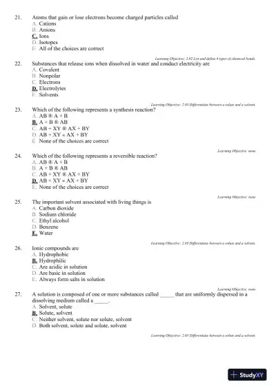 Test Bank For Microbiology: A Systems Approach, 3rd Edition - Page 30 preview image