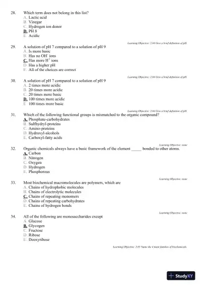 Test Bank For Microbiology: A Systems Approach, 3rd Edition - Page 31 preview image