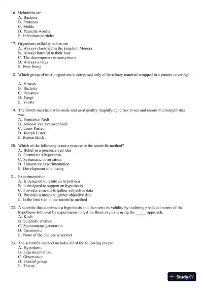 Test Bank For Microbiology: A Systems Approach, 3rd Edition - Page 4 preview image