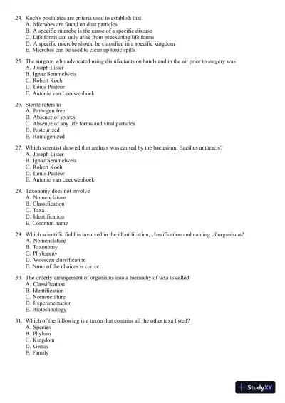 Test Bank For Microbiology: A Systems Approach, 3rd Edition - Page 5 preview image