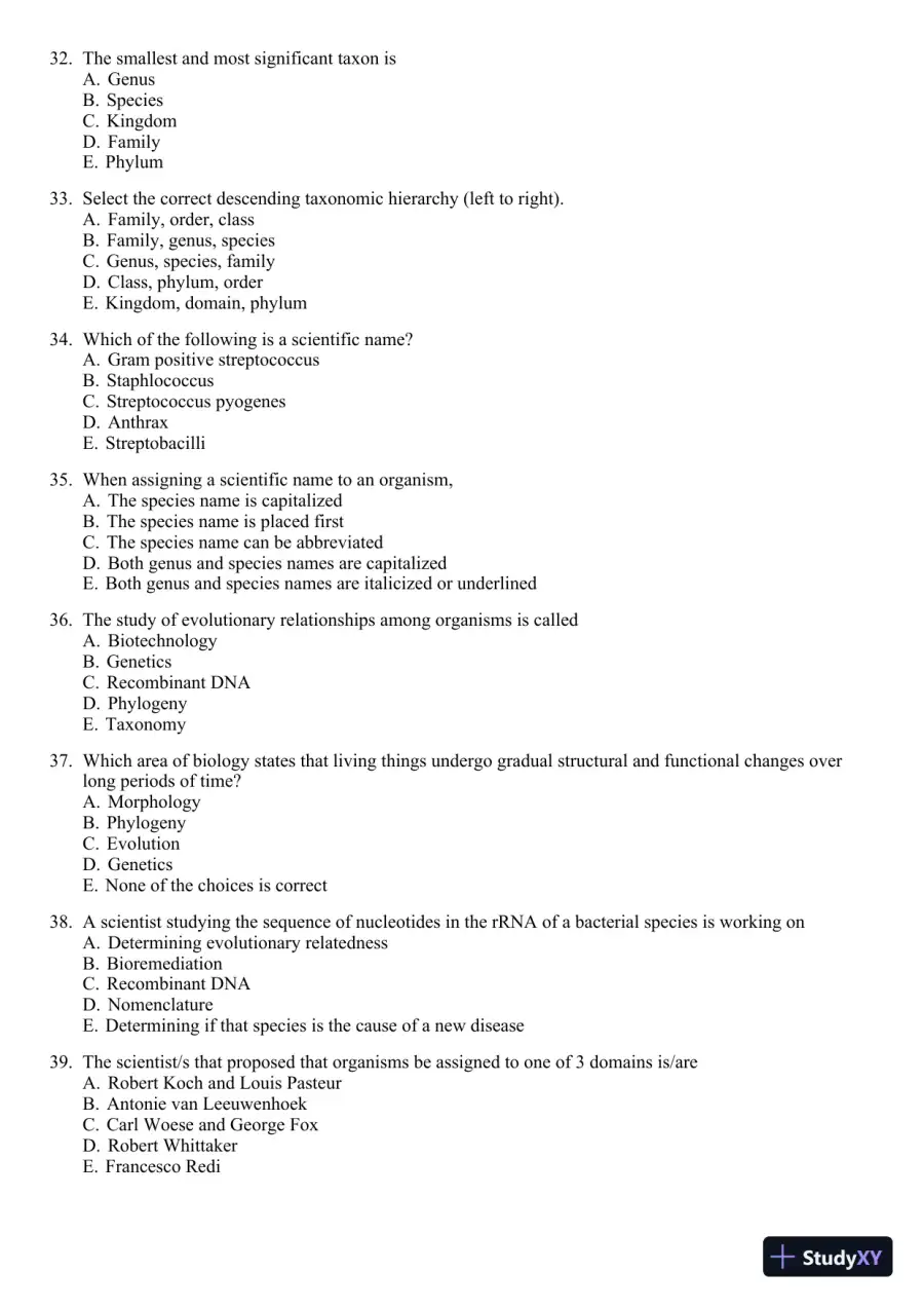 Test Bank For Microbiology: A Systems Approach, 3rd Edition, page 6