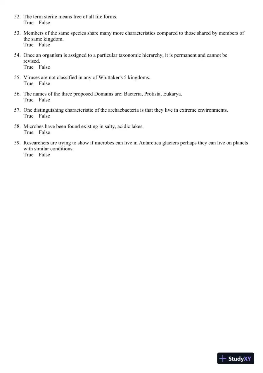 Test Bank For Microbiology: A Systems Approach, 3rd Edition, page 8