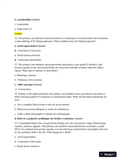 MN580 Child Care Final Exam With Answers (85 Solved Questions) - Page 7 preview image