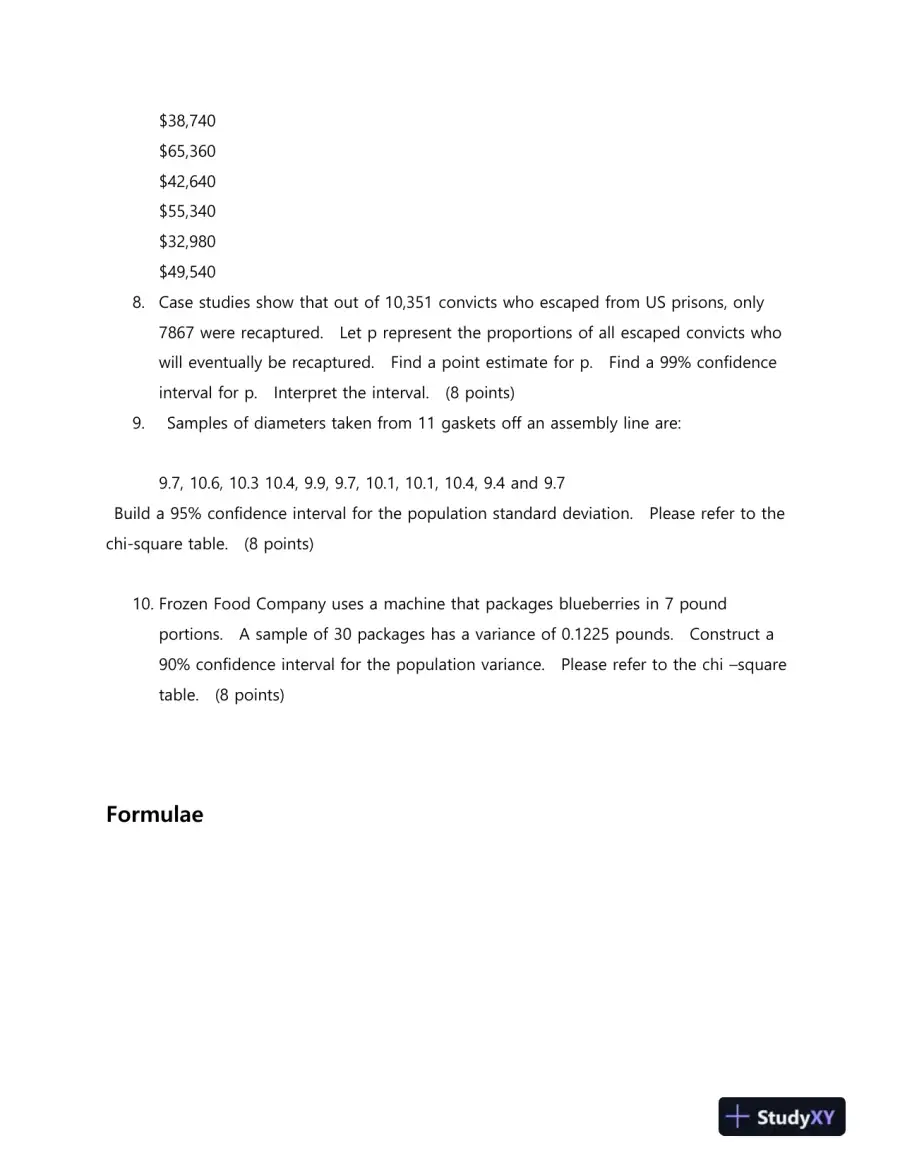 Statistics/Probability H/W Solution Correct Answers, page 3