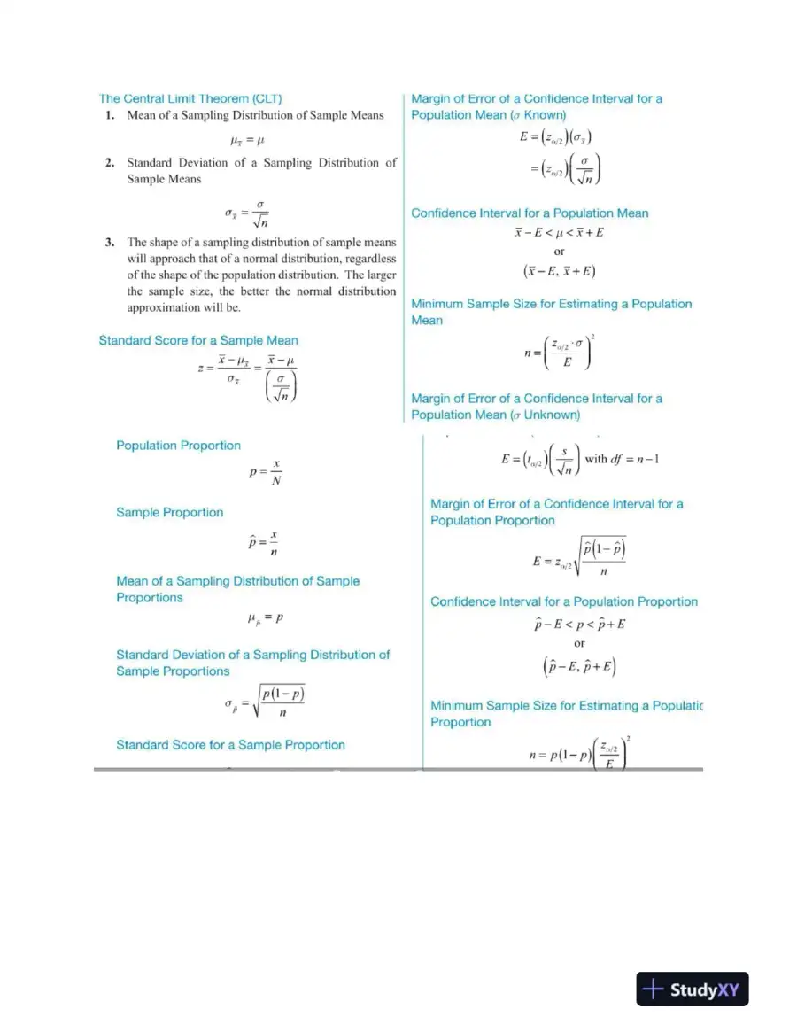 Statistics/Probability H/W Solution Correct Answers, page 4
