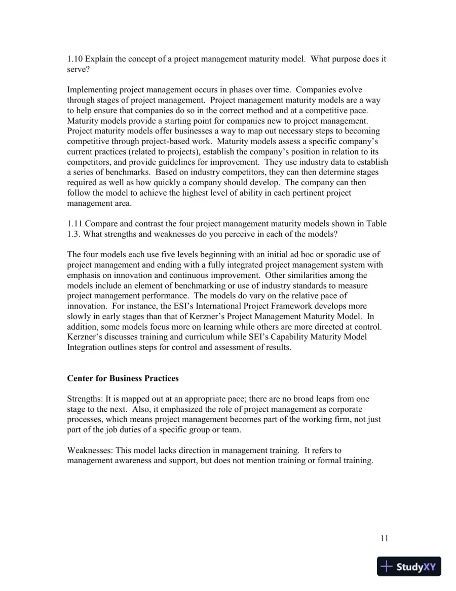 Solution Manual for Project Management: Achieving Competitive Advantage, 5th Edition, page 13
