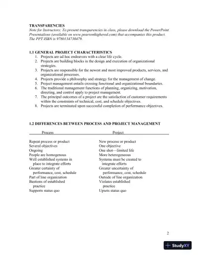 Solution Manual for Project Management: Achieving Competitive Advantage, 5th Edition - Page 4 preview image