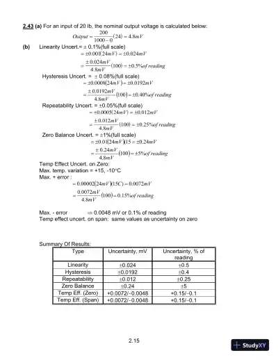 Solution Manual For Introduction To Engineering Experimentation, 3rd Edition - Page 22 preview image