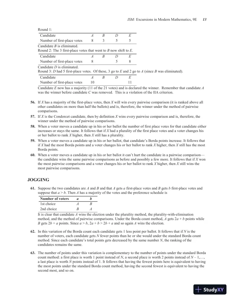 Solution Manual for Excursions in Modern Mathematics, 9th Edition, page 16