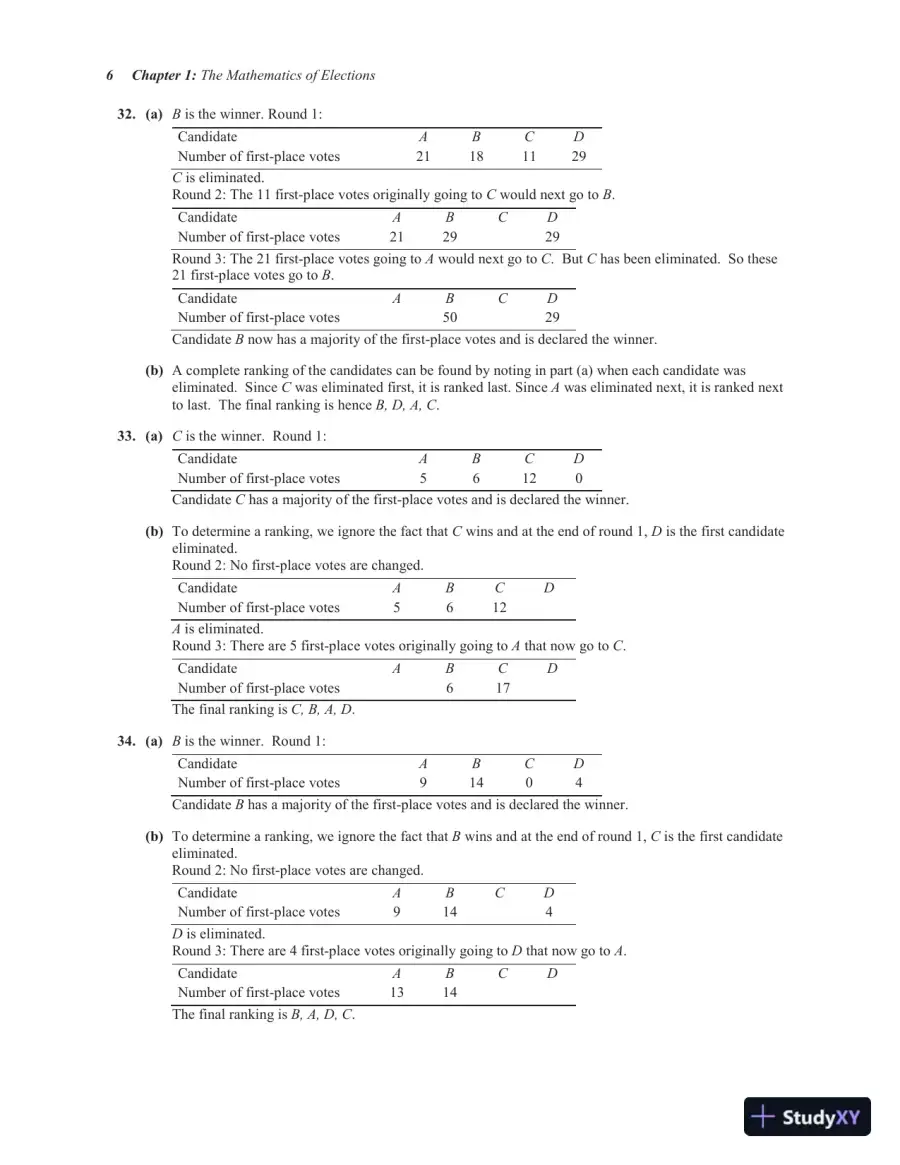 Solution Manual for Excursions in Modern Mathematics, 9th Edition, page 9