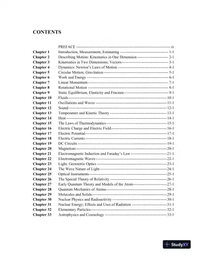 Solution Manual for Physics: Principles with Applications, 7th Edition - Page 3 preview image