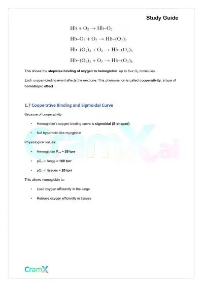 Biochemistry I - Oxygen Binding by Myoglobin and Hemoglobin - Page 5 preview image