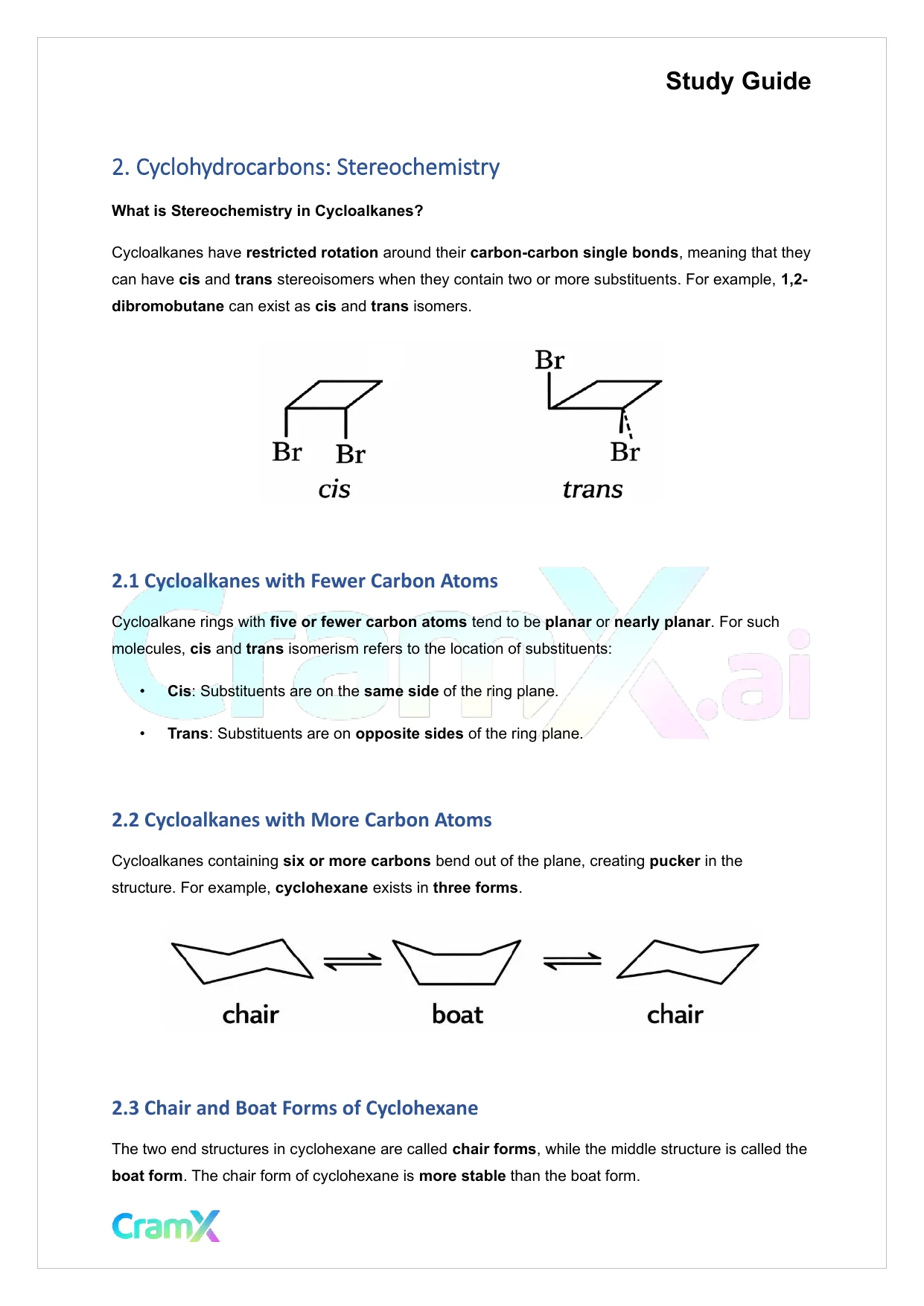 Organic Chemistry I - Cyclohydrocarbons - Page 3 preview image