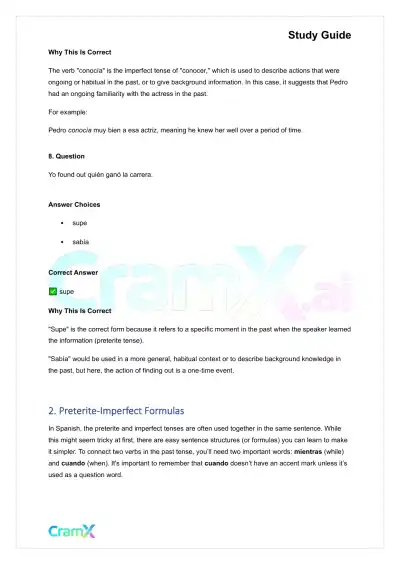 Spanish I - Narration in the Past - Page 5 preview image