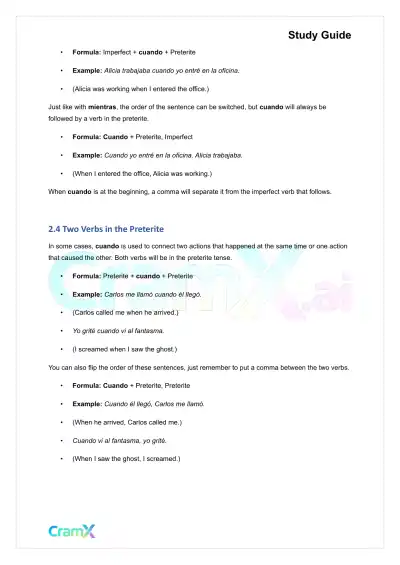 Spanish I - Narration in the Past - Page 7 preview image