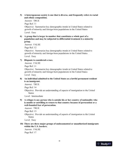 Test Bank for Multicultural Law Enforcement: Strategies for Peacekeeping in a Diverse Society, 7th Edition - Page 6 preview image