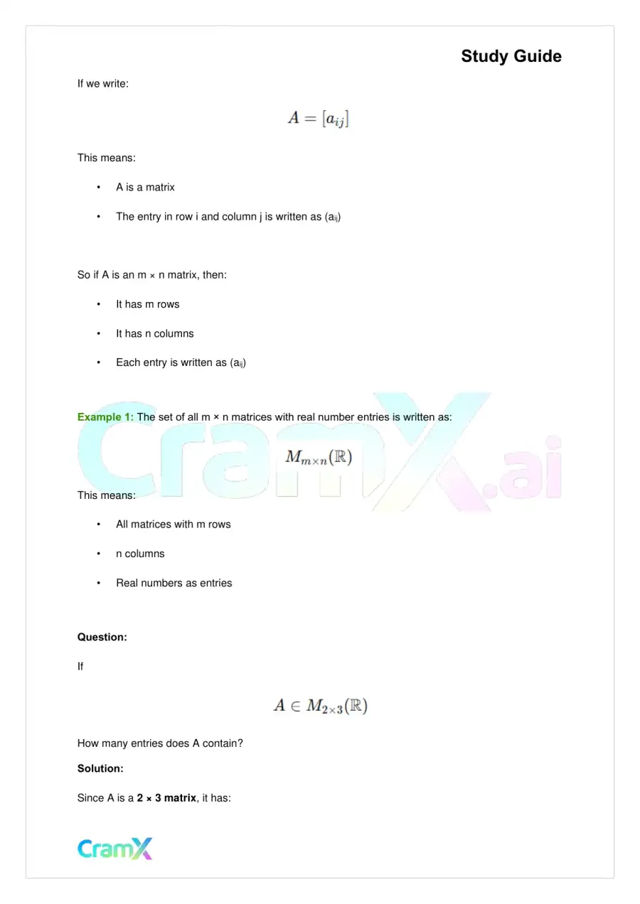 Linear Algebra – Matrix Algebra, page 3