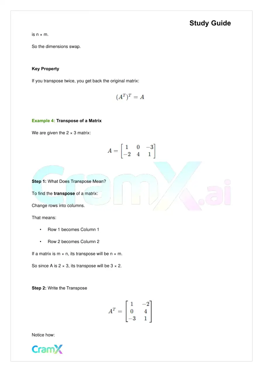 Linear Algebra – Matrix Algebra, page 9