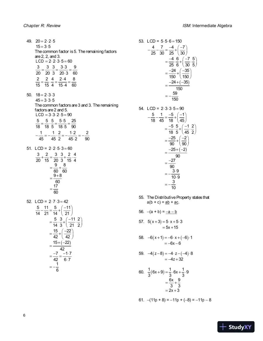 Solution Manual for Intermediate Algebra, 4th Edition, page 10
