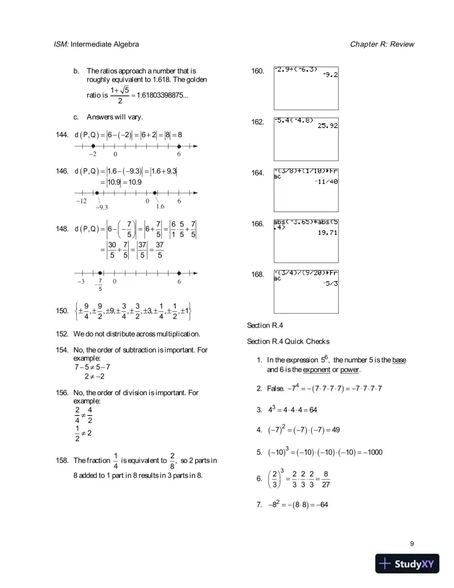 Solution Manual for Intermediate Algebra, 4th Edition, page 13