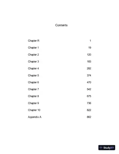 Solution Manual for Intermediate Algebra, 4th Edition - Page 3 preview image
