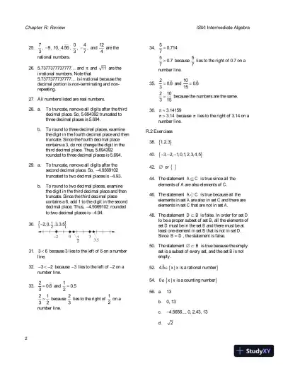 Solution Manual for Intermediate Algebra, 4th Edition - Page 6 preview image