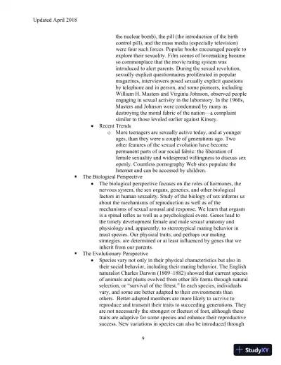Human Sexuality in a Changing World, 10th Edition Class Notes - Page 12 preview image