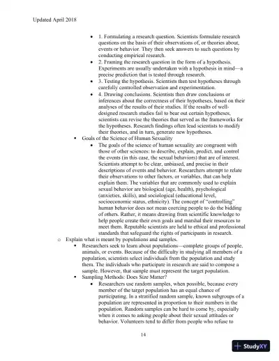 Human Sexuality in a Changing World, 10th Edition Class Notes - Page 17 preview image