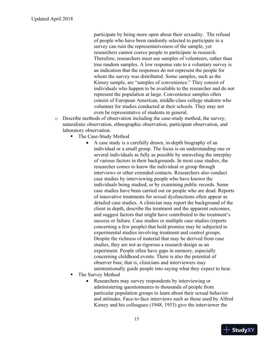 Human Sexuality in a Changing World, 10th Edition Class Notes, page 18