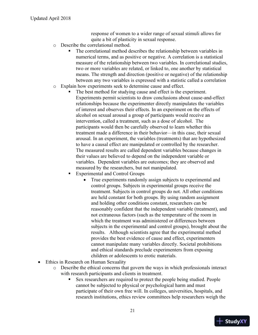 Human Sexuality in a Changing World, 10th Edition Class Notes, page 24