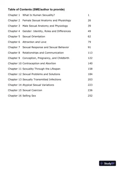 Human Sexuality in a Changing World, 10th Edition Class Notes - Page 3 preview image