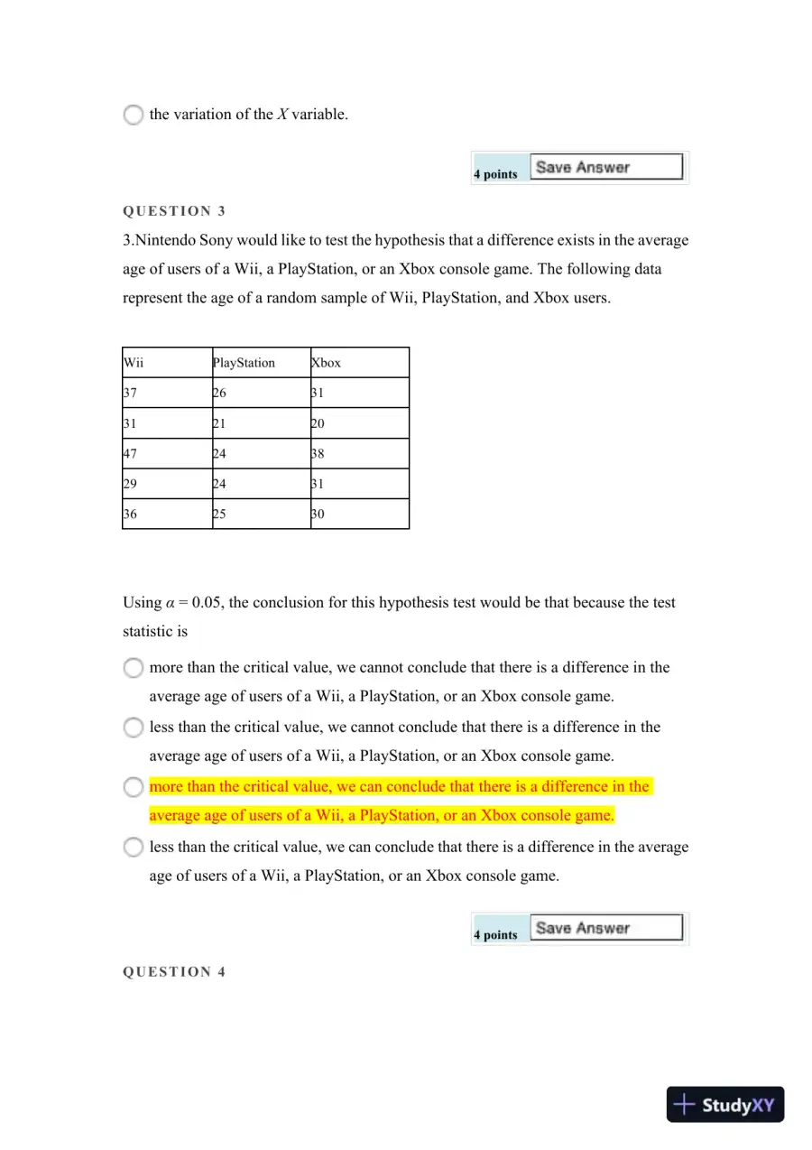 Statistical Analysis and Hypothesis Testing: Regression, ANOVA, and Contingency Tables, page 3