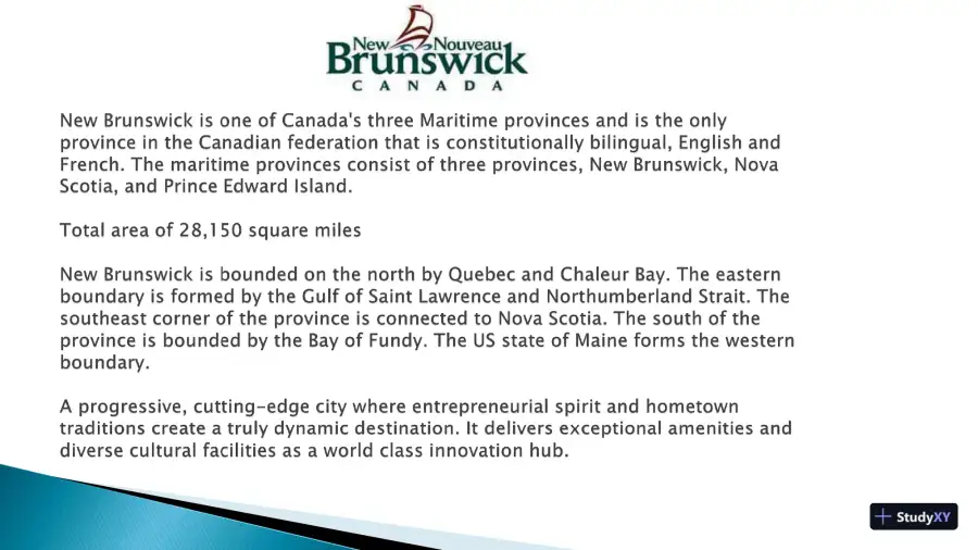 New Brunswick, Canada CLC Assignment: Community Assessment & Analysis, page 3