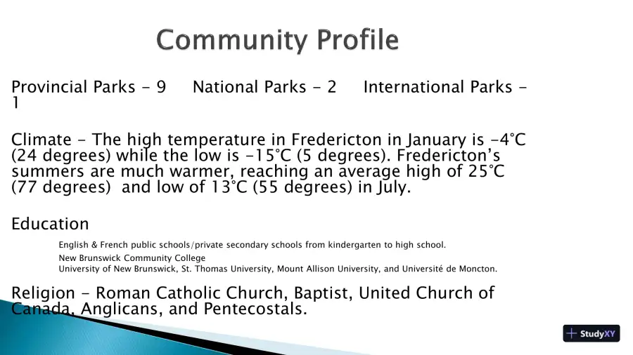 New Brunswick, Canada CLC Assignment: Community Assessment & Analysis, page 5