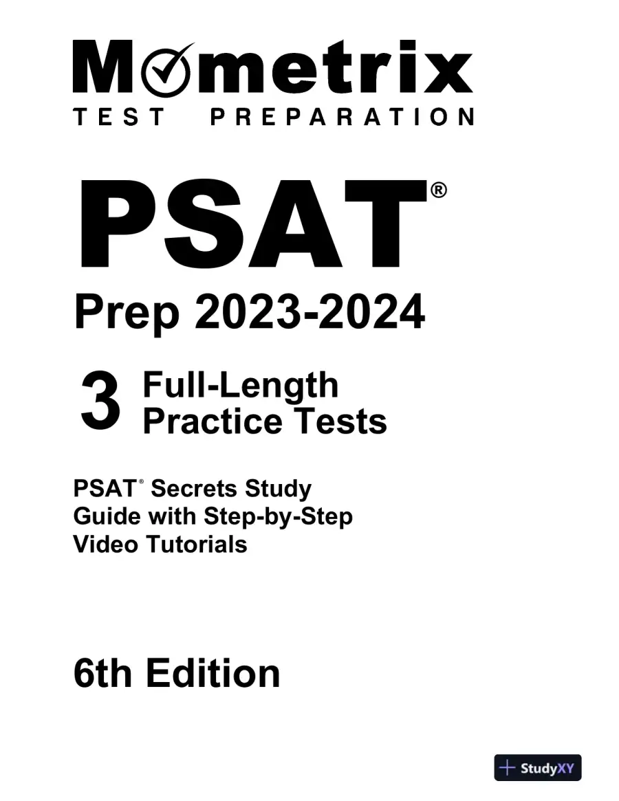 PSAT Prep 2023-2024 - 3 Full-Length Practice Tests (2024), page 6