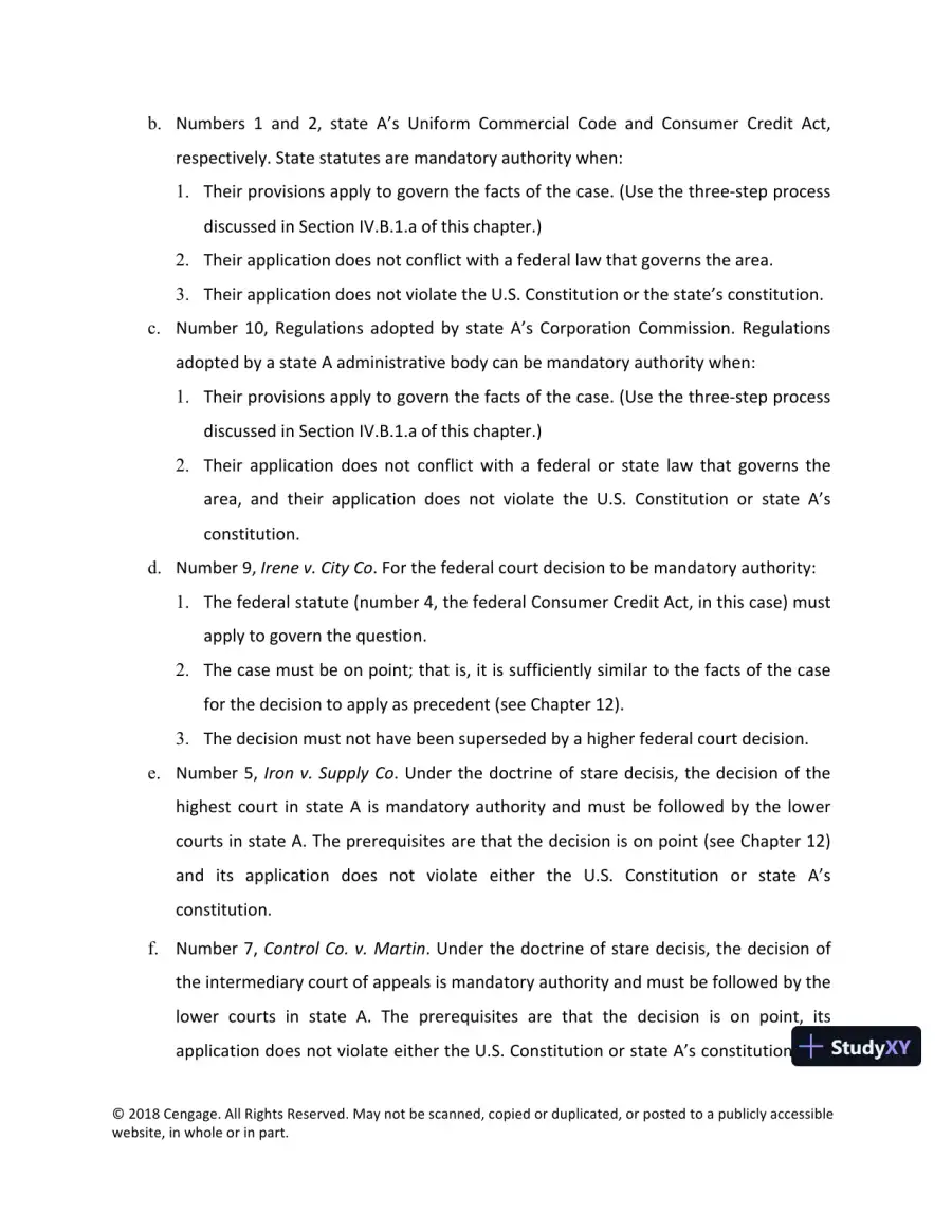 Lecture Notes For Legal Research, Analysis, and Writing, 14th Edition, page 14