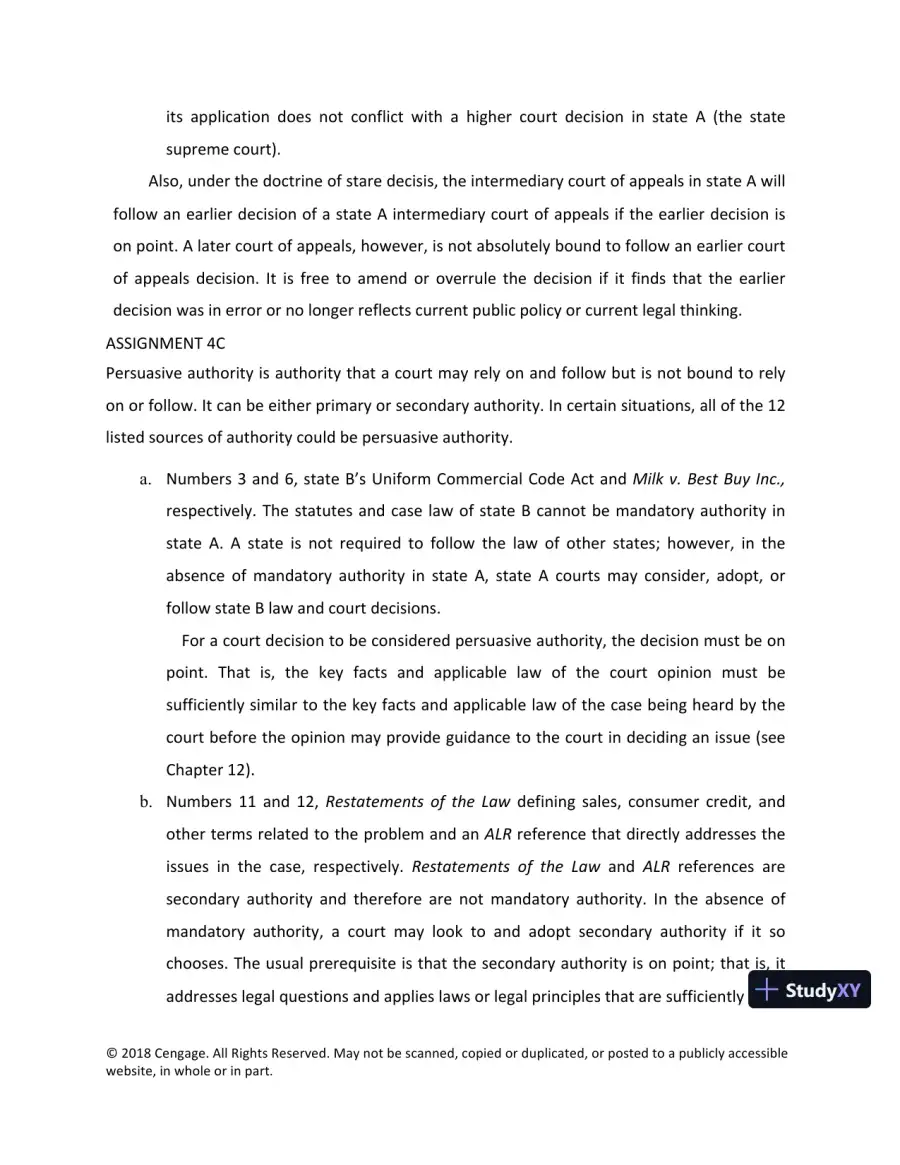 Lecture Notes For Legal Research, Analysis, and Writing, 14th Edition, page 15