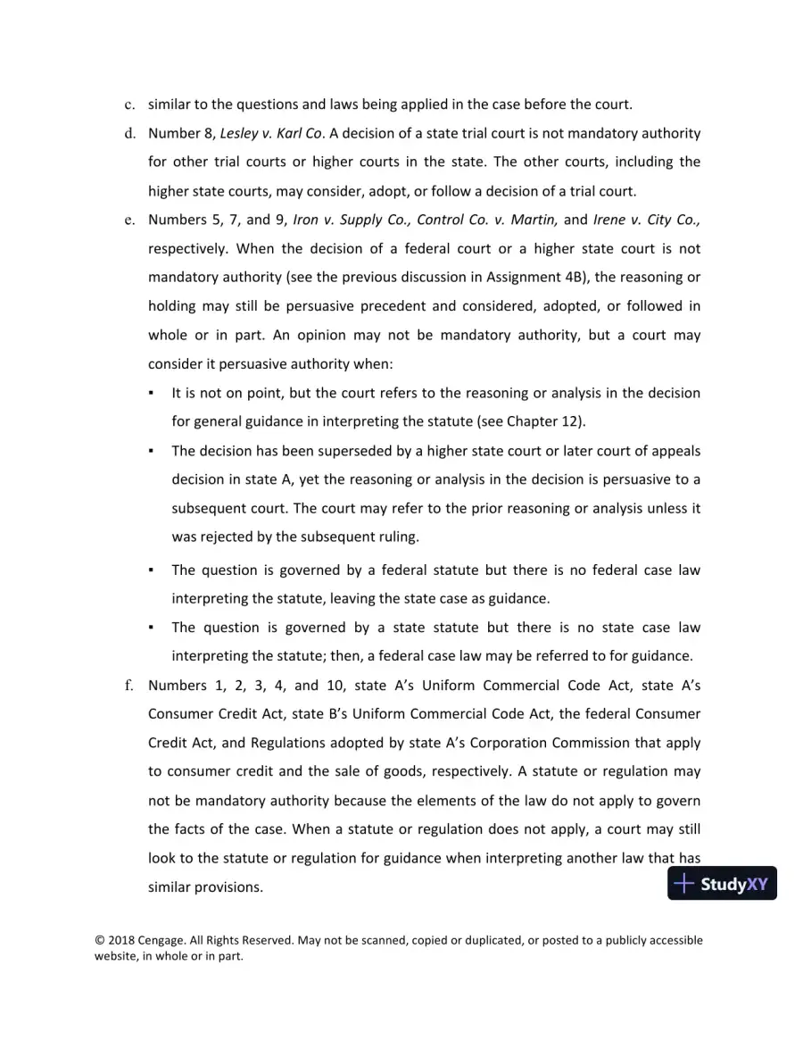 Lecture Notes For Legal Research, Analysis, and Writing, 14th Edition, page 16