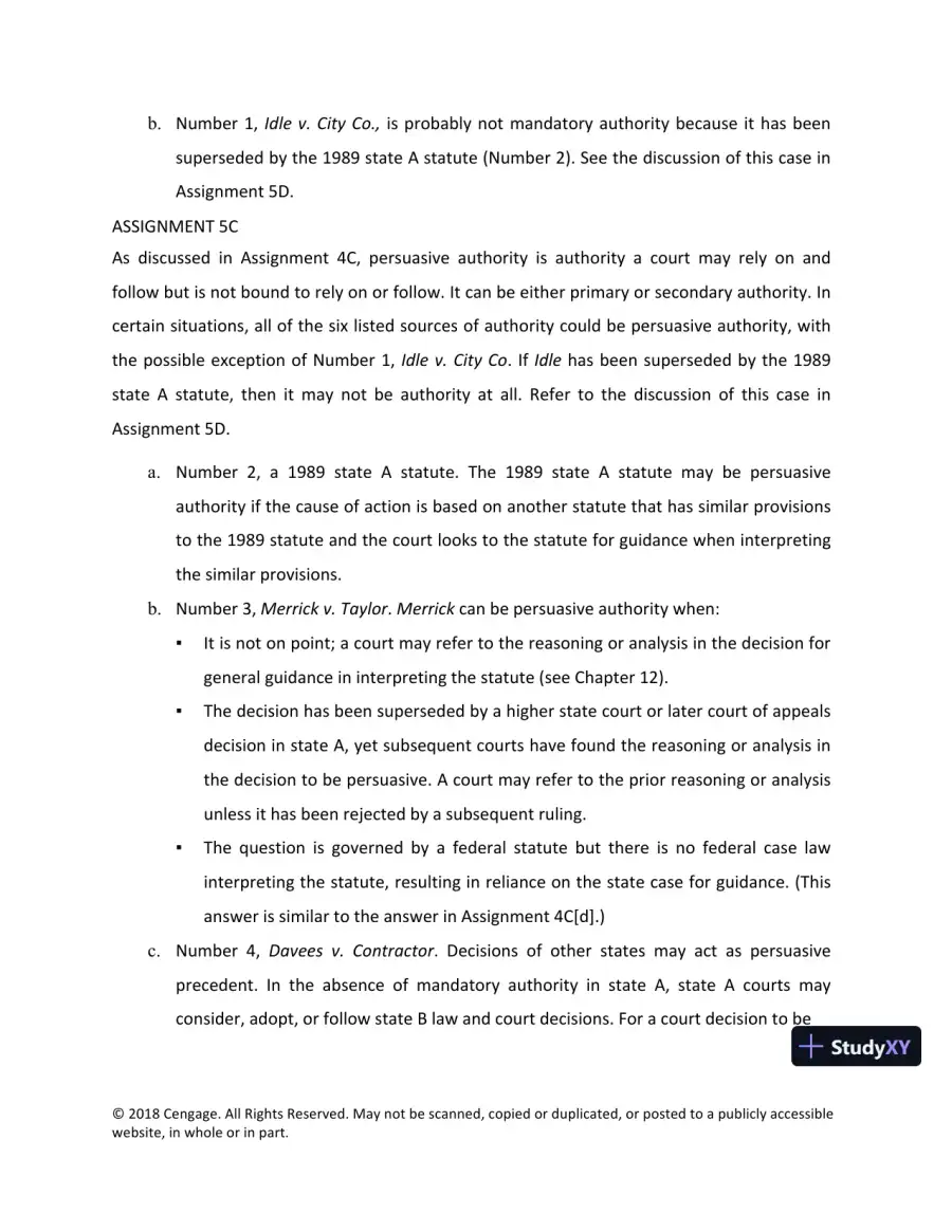 Lecture Notes For Legal Research, Analysis, and Writing, 14th Edition, page 20