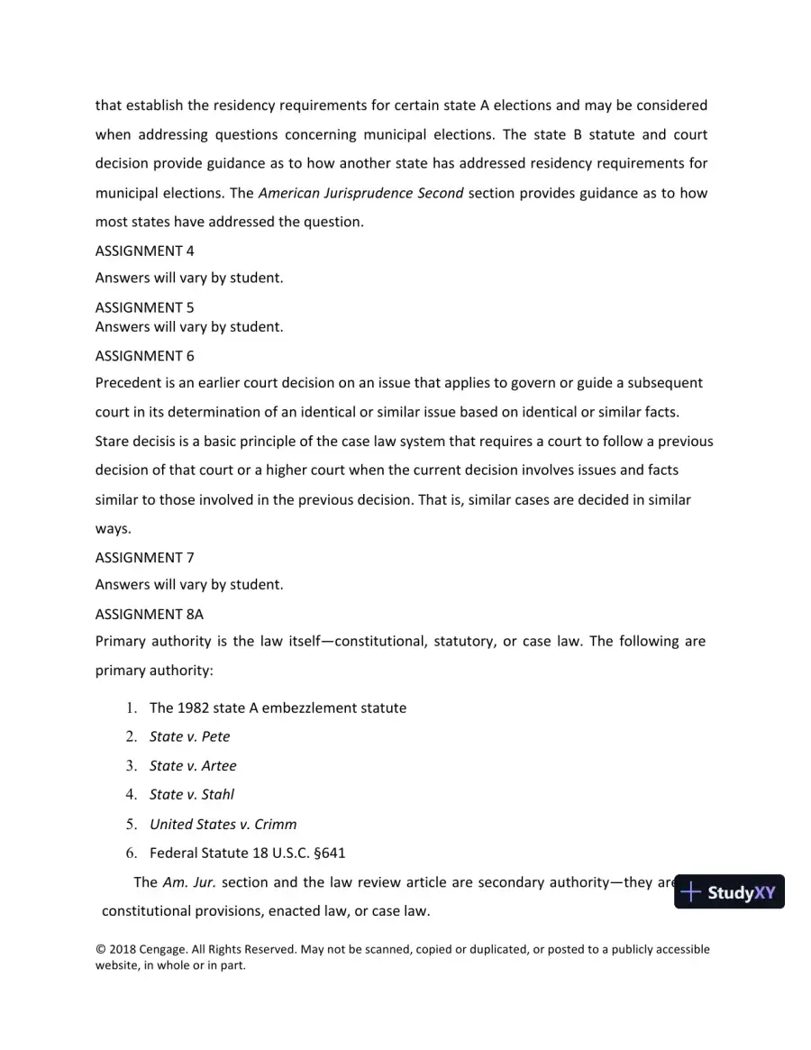 Lecture Notes For Legal Research, Analysis, and Writing, 14th Edition, page 26