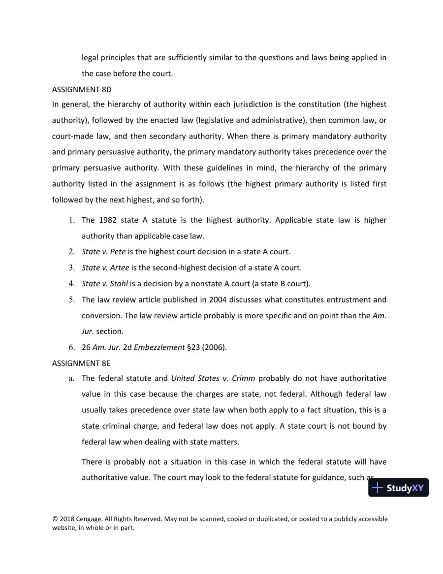 Lecture Notes For Legal Research, Analysis, and Writing, 14th Edition, page 28